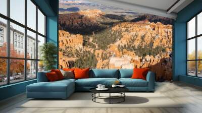 Hoodoo rocks in Bryce Canyon National Park on sunny day, Beautiful rock formations,beautiful natural landscape Wall mural