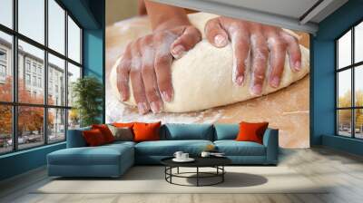 kneading dough Wall mural