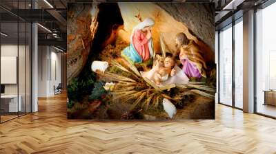 christmas scene Wall mural