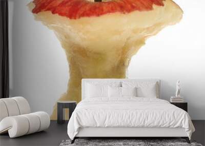 eaten red apple Wall mural