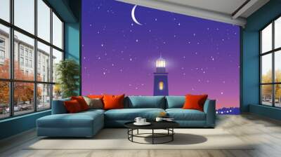 lighthouse la la Wall mural