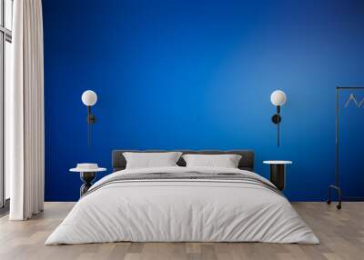 Blue gradient. Blue blurred abstract background Wall mural