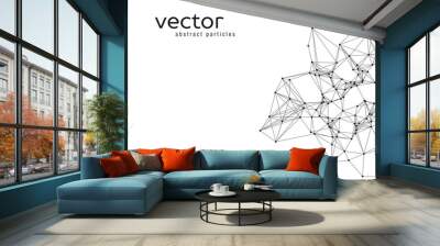 Vector abstract particles Wall mural