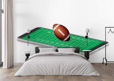 Smart phone football Wall mural