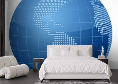 world globe dot 2 Wall mural