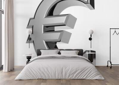 3d euro symbol Wall mural