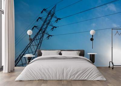 high voltage electric pole Wall mural