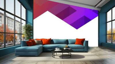 Abstract colorful gradient geometric purple template modern overlapping on top position and white space for text. Vector illustration Wall mural