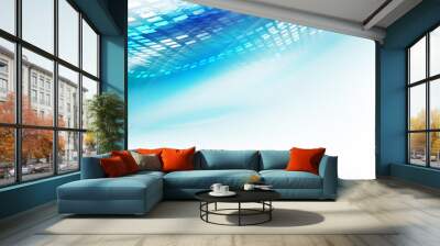 abstract futuristic flow background for technology or science co Wall mural