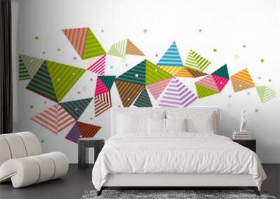 abstract geometrical strip with creative line and triangle graphic concept and decoration, vector illustration Wall mural