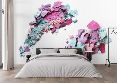 Eyeshadow on white background Wall mural