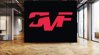 ovf latter logo design icon Wall mural