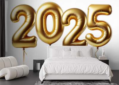 Number 2025 shape balloon Wall mural