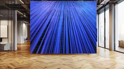 blue laser light scattering background Wall mural