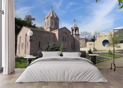 The armenian apostolic church in the city of Kapan in Armenia Wall mural