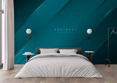 abstract blue background with lines Wall mural