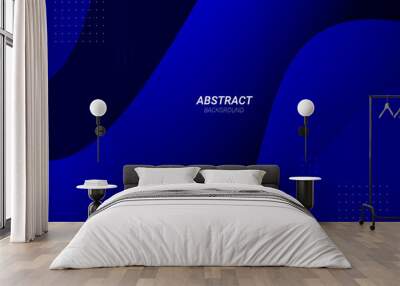 Abstract geometric elegant blue modern design colorful background Wall mural