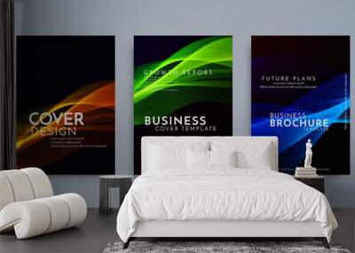 Colorful modern gradient covers brochure template set Wall mural