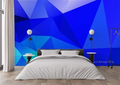 Decorative background with colorful polygon shapes Wall mural