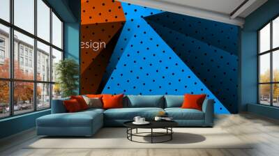 Modern stylish abstract geometric elegant banner pattern background Wall mural