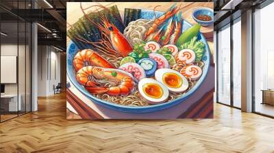 Noodle food Wall mural