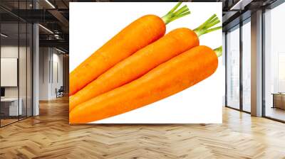 Carrot on white background, Fresh Carrot Isolaet on white with clipping path. Wall mural