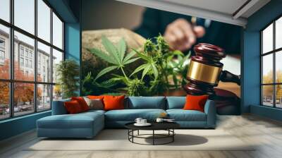 legalization of cultivation and sale of marijuana and punishment Wall mural