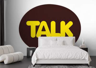 ICON Kakaotalk is the most popular application chat in korea. Wall mural