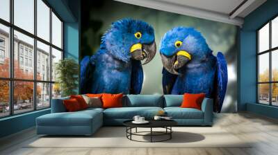 blue and yellow macaw Wall mural