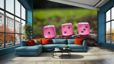 dice Wall mural