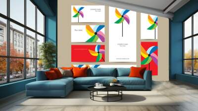 Business card Wall mural