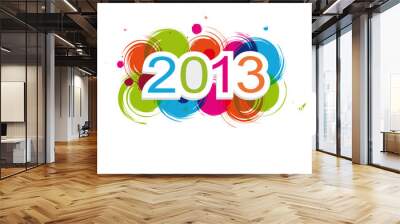 New Year 2013 Wall mural