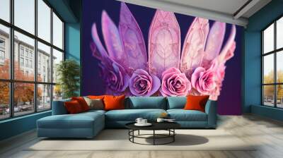 pink crown Wall mural