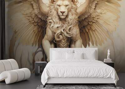 Angel Lion 1 Wall mural