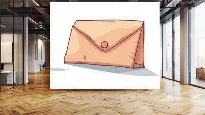 cartoon style envelope icon Wall mural