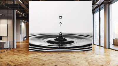 Raindrop in clean background Wall mural