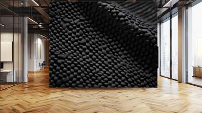 Texture of thick and chunky ribbed rubber, offering a strong and sy surface that is resistant to abrasions and tears. Wall mural