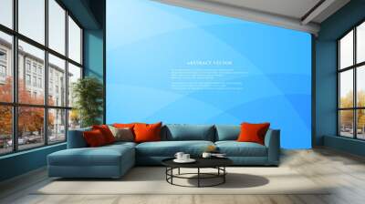 Abstract geometric modern design on Light blue background Wall mural