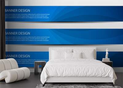 Banner with geometric abstract background. Vector illustration Wall mural