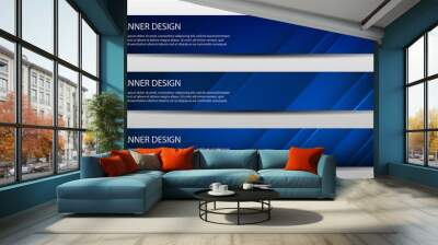 Banner with geometric abstract background. Vector illustration Wall mural