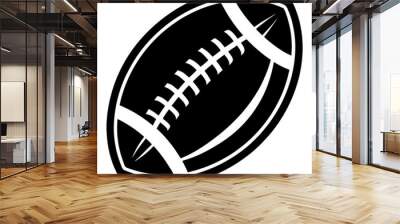 American football icon and clip art vector illustration  Wall mural