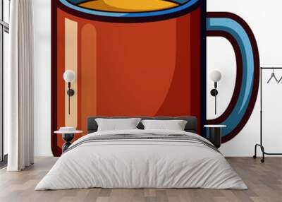 mug isolated vector illustration Wall mural