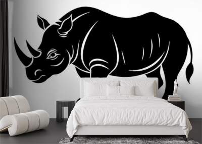 rhinoceros vector illustration Wall mural