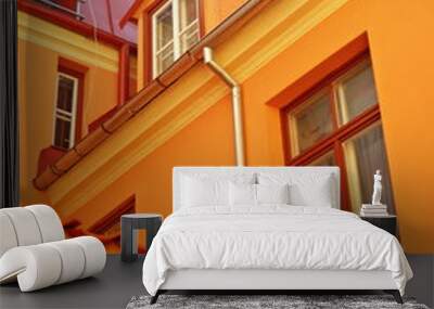 orange architecture Wall mural