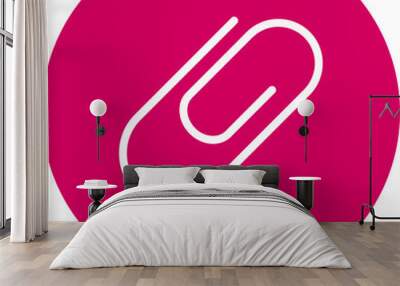 Paperclip Icon Wall mural