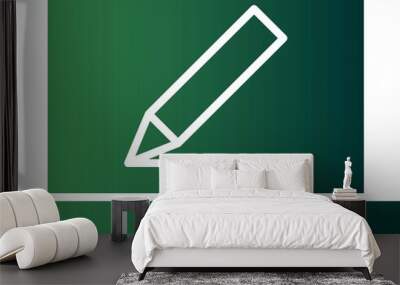 Writting Glyph Gradient Vector Icon Design Wall mural