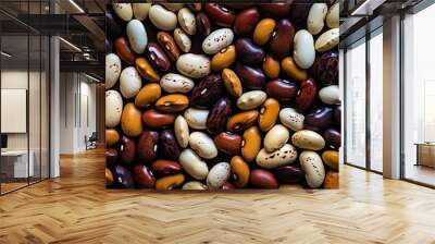 People's beans in isolation with an appetizing texture Wall mural