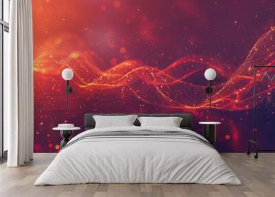 The graphic element in the form of an abstract flame or explosion, which gives the image of dyna Wall mural