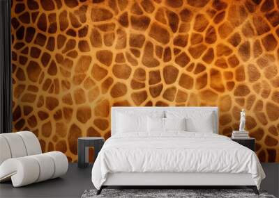 giraffe texture pattern seamless repeating brown burgundy white orange. Wall mural