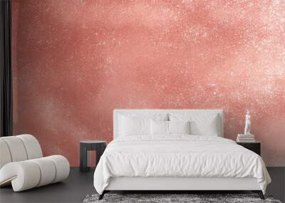 Rose gold glitter bokeh texture background, rose gold - bright and pink champagne sparkle glitter pattern background Wall mural